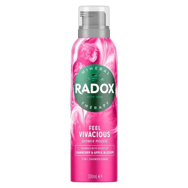 Radox Feel Vivacious 2-in-1 Shave + Shower Mousse, 200ml