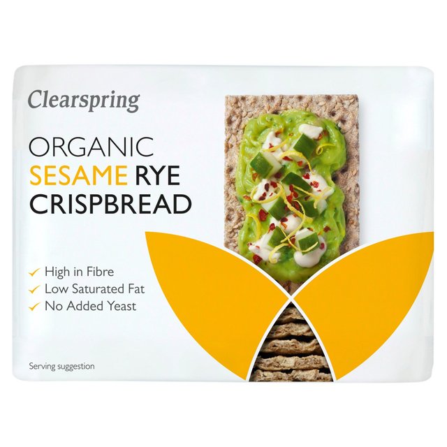 Clearspring Organic Rye Crispbread Sesame, 200g