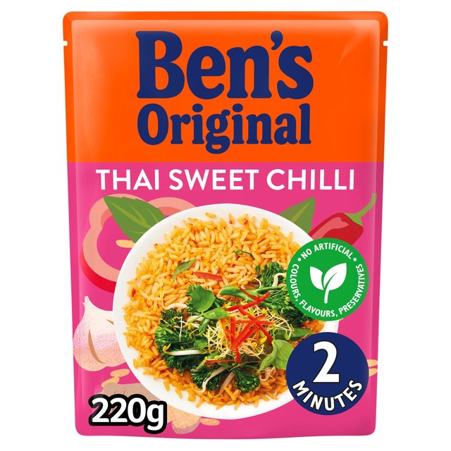 Bens Original Thai Sweet Chilli Microwave Rice, 220g