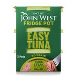 John West No Drain Fridge Pot Tuna Steak In Olive Oil 3 Pack