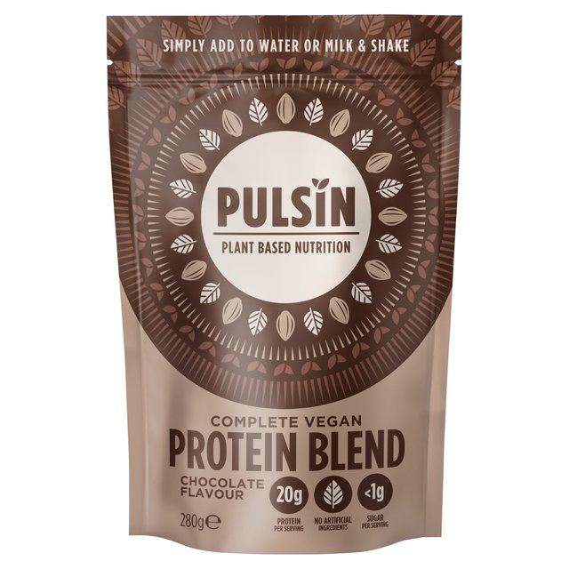 Pulsin Complete Vegan Protein Blend Chocolate, 280g