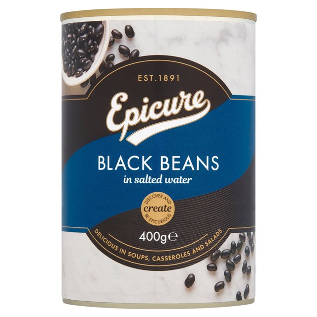 Epicure Black Beans, 400g