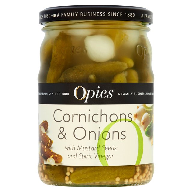 Opies Cornichons & Onions, 350g
