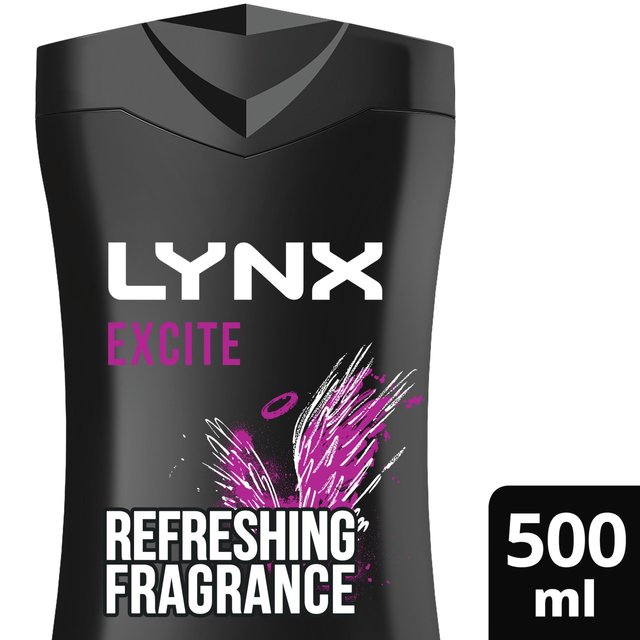 Lynx Excite Body Wash Shower Gel, 500ml