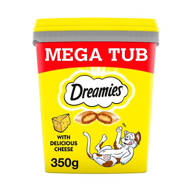 Dreamies Cat Treat Biscuits With Cheese Bulk Mega Tub, 350g