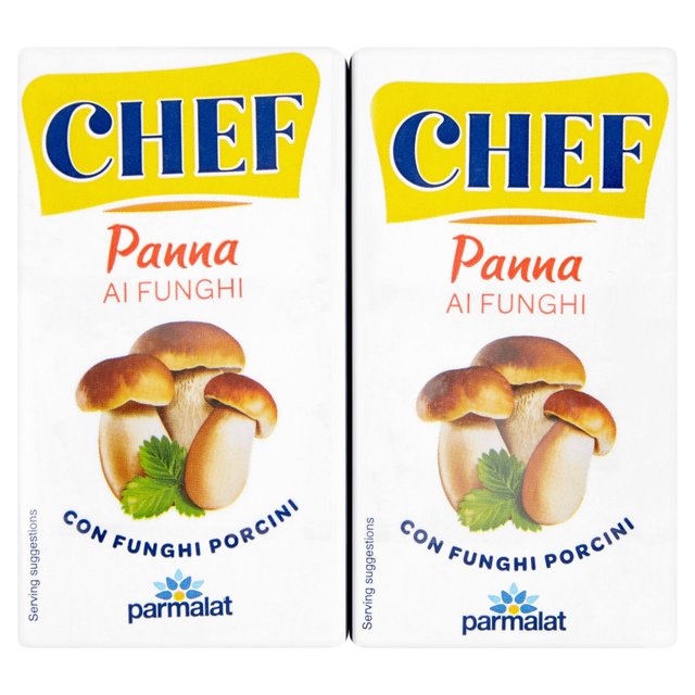 Chef Parmalat UHT Porcini Mushroom Cooking Cream, 2 x 125ml