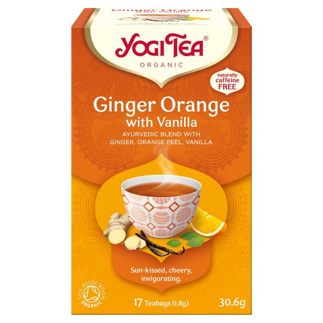 Yogi Tea Organic Ginger, Orange With Vanilla Tea Bags, 17 Per Pack