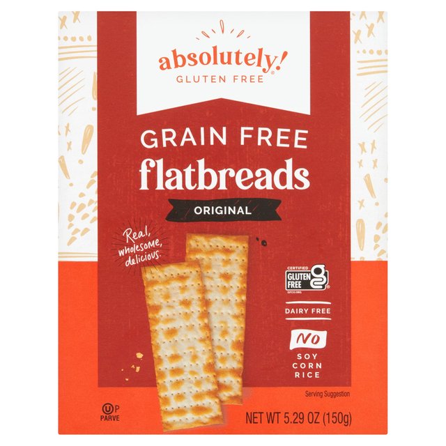 Absolutely Gluten Free Flatbreads Original, 150g