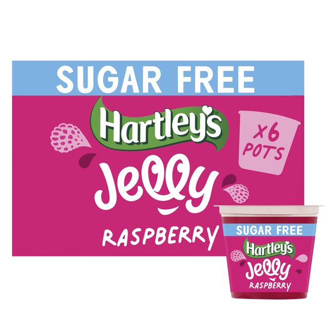 Hartley’s No Added Sugar Raspberry Jelly Pot Multipack, 6 x 115g
