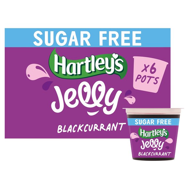 Hartley’s No Added Sugar Blackcurrant Jelly Pot Multipack, 6 x 115g