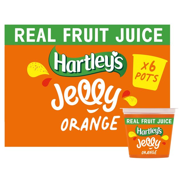 Hartley’s Orange Jelly Pot Multipack, 6 x 125g