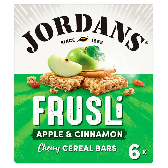 Jordans Frusli Apple & Cinnamon Cereals Bars, 6 x 30g