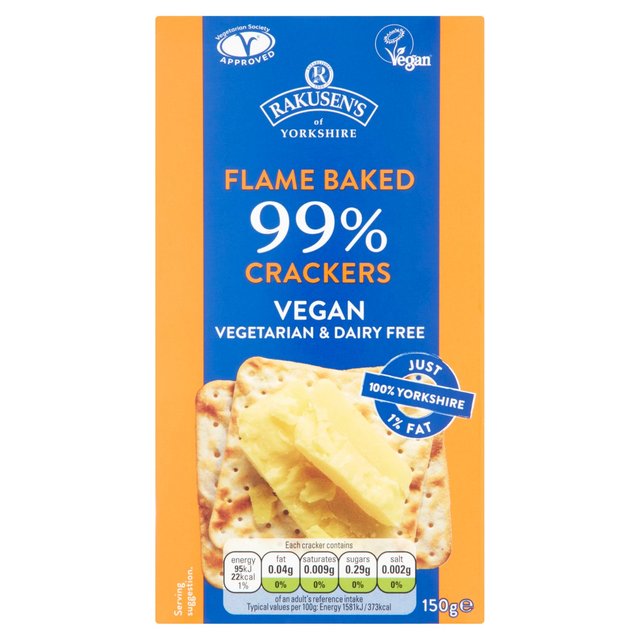 Rakusen’s 99% Fat Free Crackers, 150g