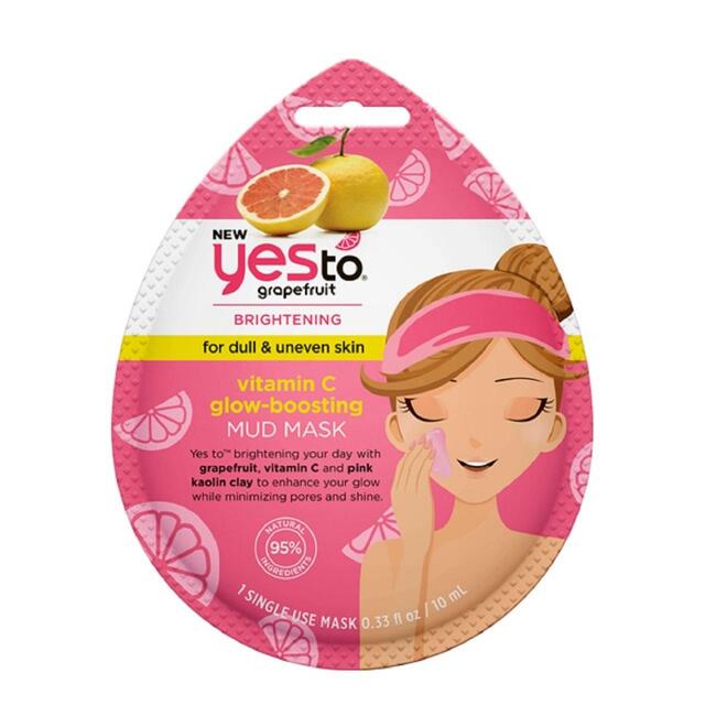 Yes To Grapefruit Vitamin C Glow Boosting Mud Mask, 10ml