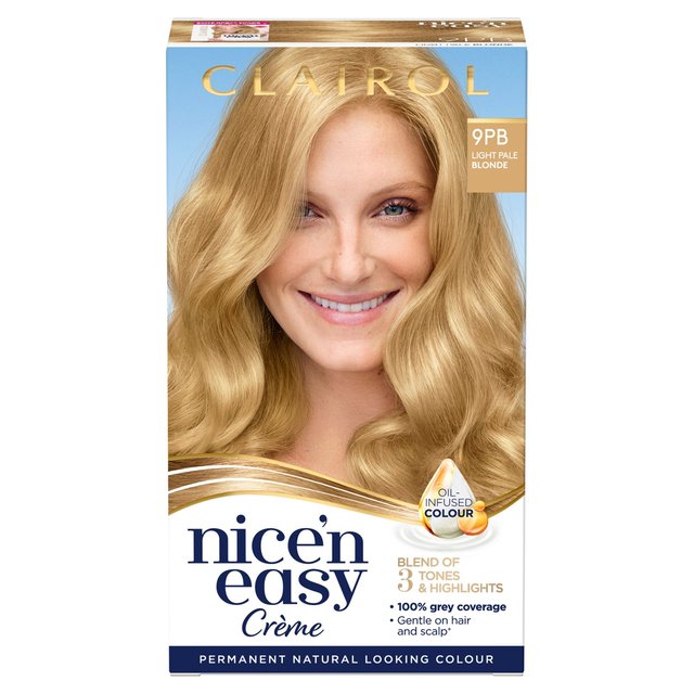 Clairol Nice’n Easy Hair Dye, 9PB Light Pale Blonde
