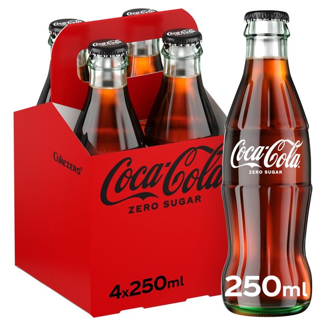 Coca-Cola Zero Sugar, 4 x 250ml