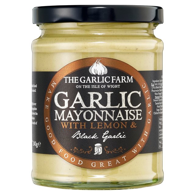 The Garlic Farm Black Garlic Mayonnaise, 240g