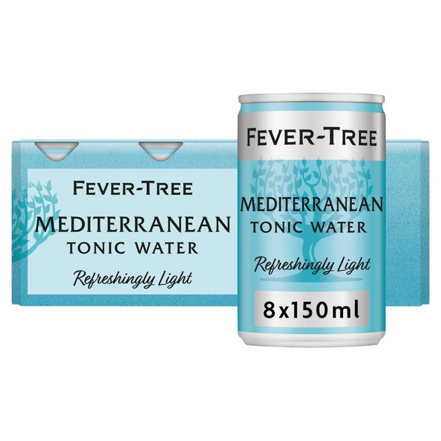 Fever-Tree Light Mediterranean Tonic Cans, 8 x 150ml