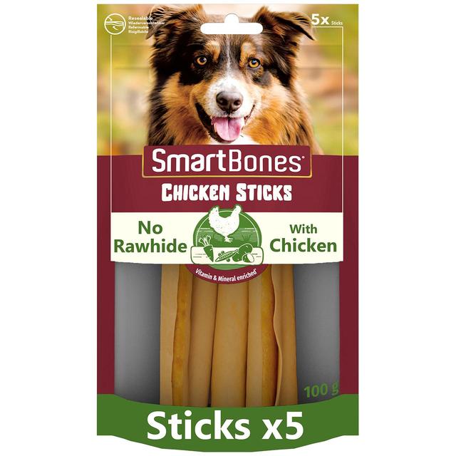SmartBones Chicken Rawhide Free Sticks Dog Treats, 100g