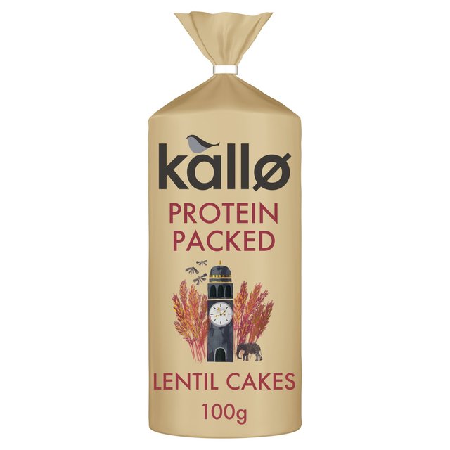 Kallo Protein Packed Lentil Cakes, 100g