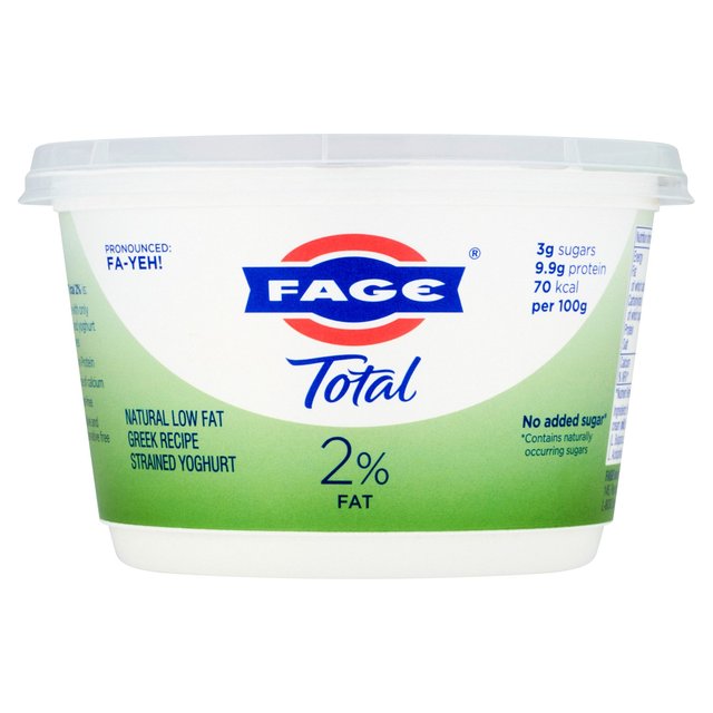 Fage Total 2% Fat Natural Low Fat Greek Recipe Strained Yoghurt, 450g