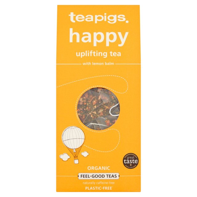 Teapigs Happy Organic Tea Bags With Lemon Balm, 15 Per Pack