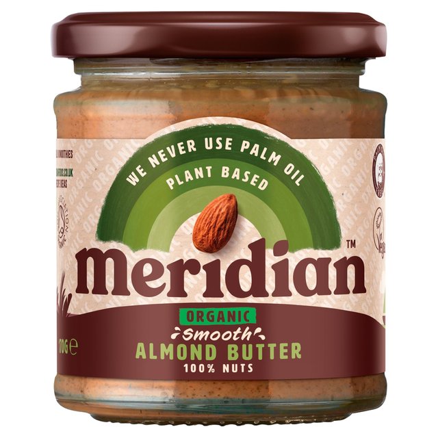 Meridian Organic Smooth Almond Butter 100% Nuts, 170g