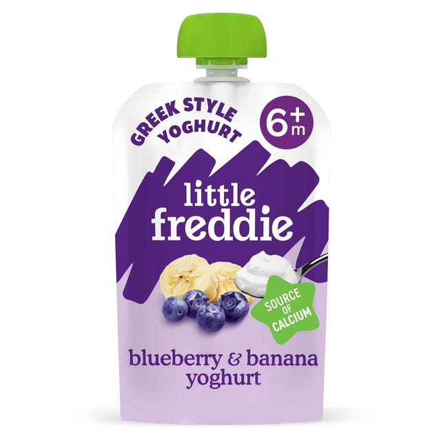 Little Freddie Blueberry & Banana With Greek Yoghurt Organic Pouch, 6 Mths+, 100g