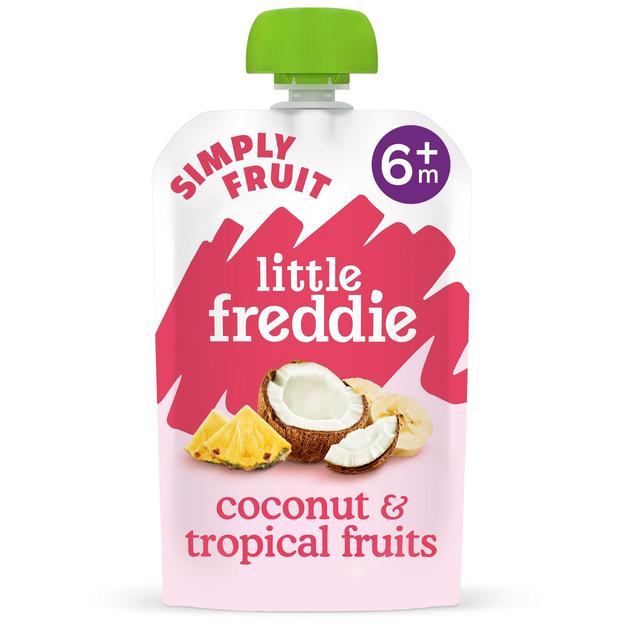 Little Freddie Coconut & Tropical Fruits Organic Pouch, 6 Mths+, 100g