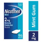 Nicotinell Nicotine Gum Stop Smoking Aid Mint Flavour 2mg 96 Pieces