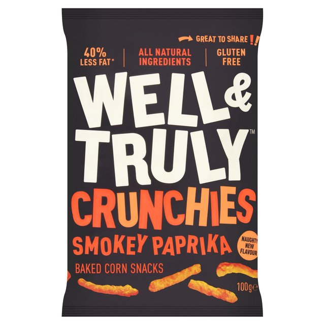 Well & Truly Crunchy Smokey Paprika Sticks, 100g