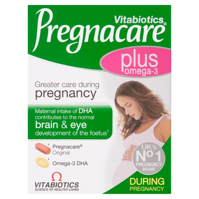 Vitabiotics Pregnacare Plus Brain & Eye Omega-3 Dha Tablets, 56 per Pack