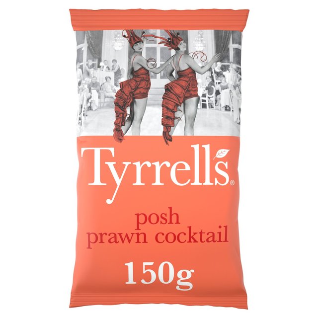 Tyrrells Posh Prawn Cocktail Sharing Crisps, 150g