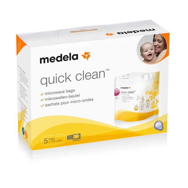 Medela Quick Clean Micro-Steam Bags, 5 Per Pack