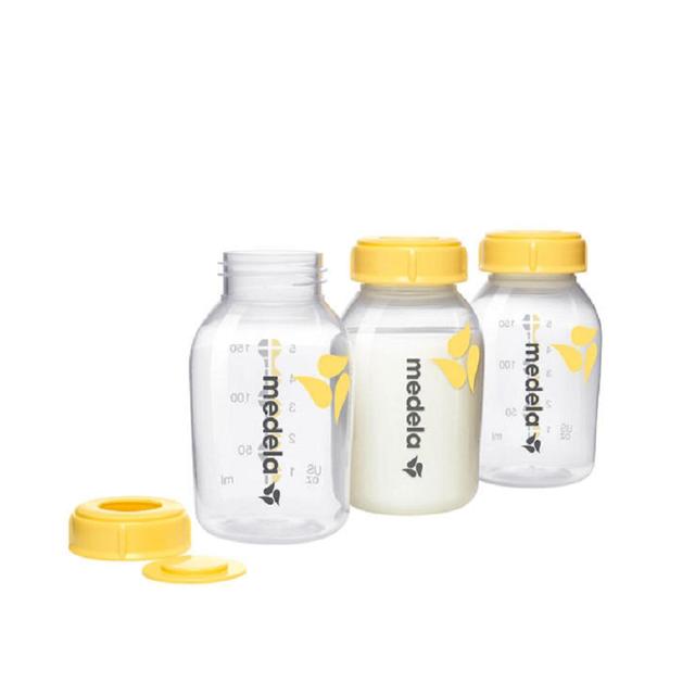 Medela Breastmilk Storage Bottles With lid, pack of 3, 3 per Pack