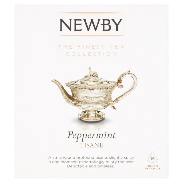 Newby Teas Peppermint Silken Pyramids, 15 Per Pack