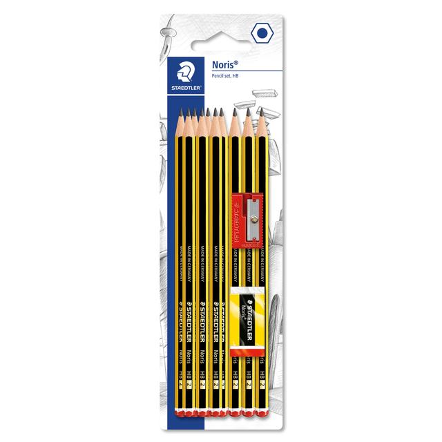 Staedtler Noris HB Pencil, Eraser & Sharpener Set, One Size