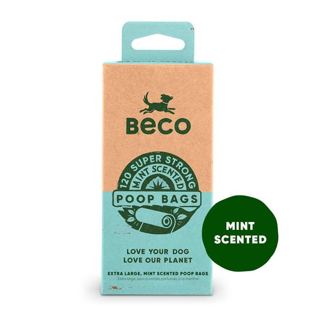 Beco Dog Poop Bags, Mint Scented, 120 per Pack