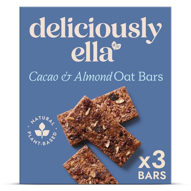 Deliciously Ella Cacao & Almond Oat Bar Multipack, 3 x 50g