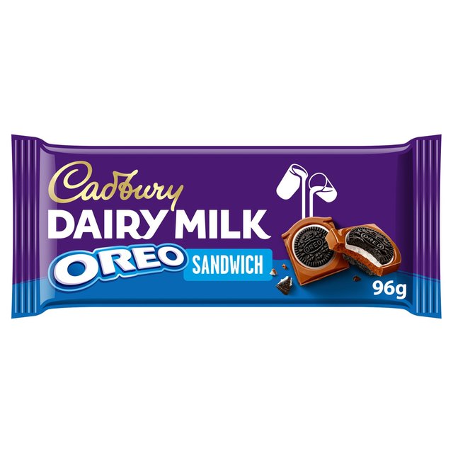 Cadbury Dairy Milk Oreo Sandwich Chocolate Bar, 96g
