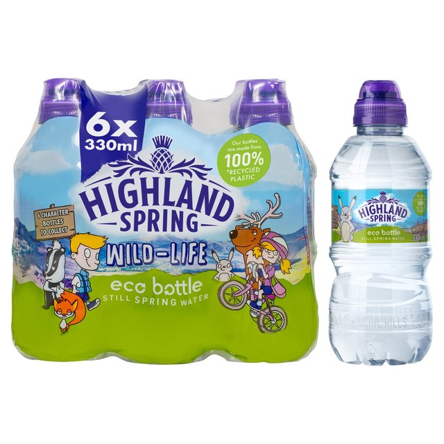 Highland Spring Kids Eco Still Water, 6 x 330ml