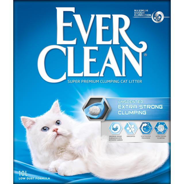 Ever Clean Extra Strong Unscented Clumping Cat Litter, 10L