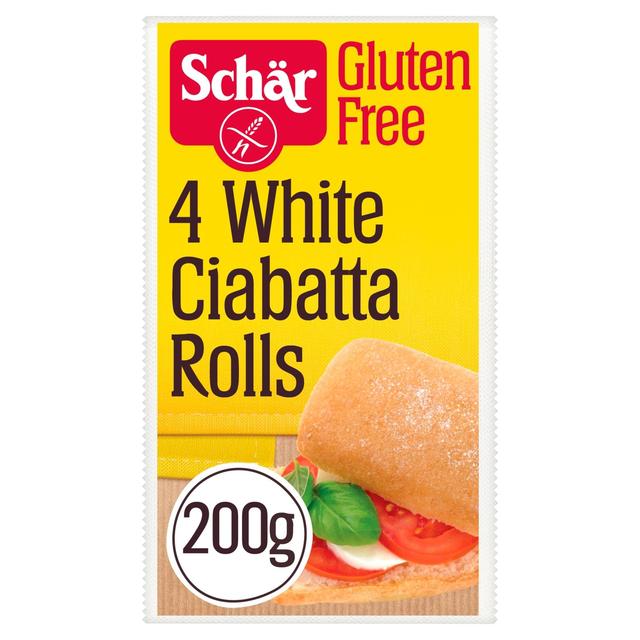 Schar Free From Ciabatta Rolls, 4 x 50g