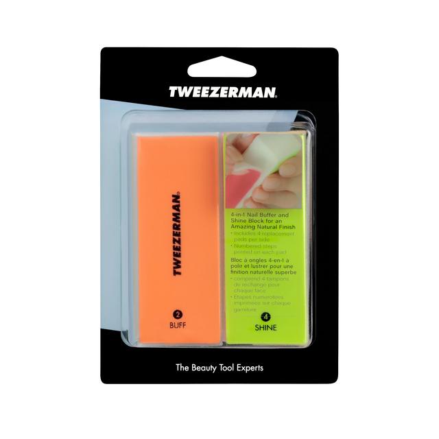 Tweezerman Neon Hot File, Buff, Smooth & Shine Block