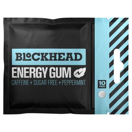 Blockhead Sugar Free Energy Gum Peppermint 10 per pack