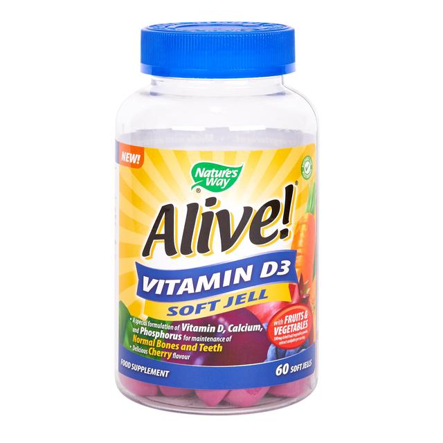 Alive! Vitamin D3 Soft Jell, 60 per Pack