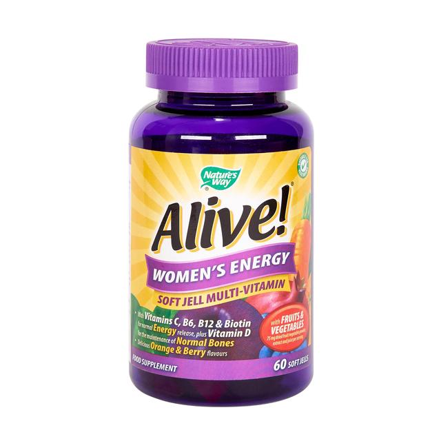 Alive! Women’s Energy Soft Jell Multivitamin, 60 Per Pack