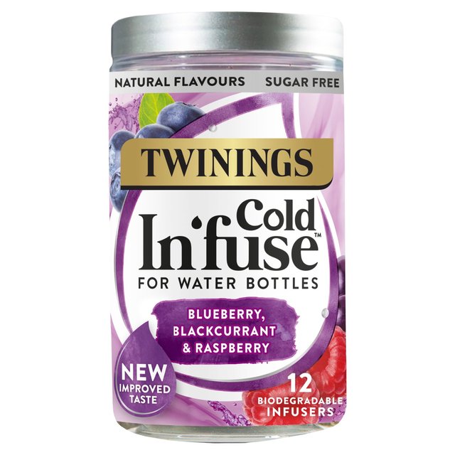 Twinings Cold In’fuse Blueberry, Blackcurrant & Raspberry Infusers, 12 Per Pack