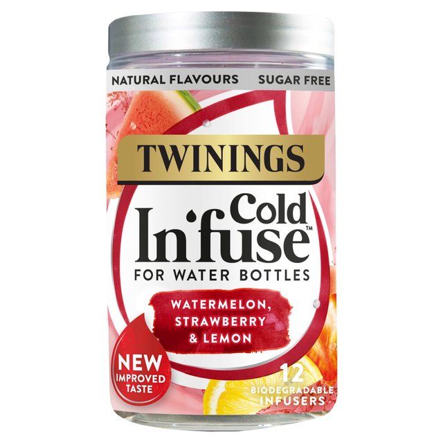 Twinings Cold In’fuse Watermelon Strawberry & Lemon Infusers, 12 Per Pack