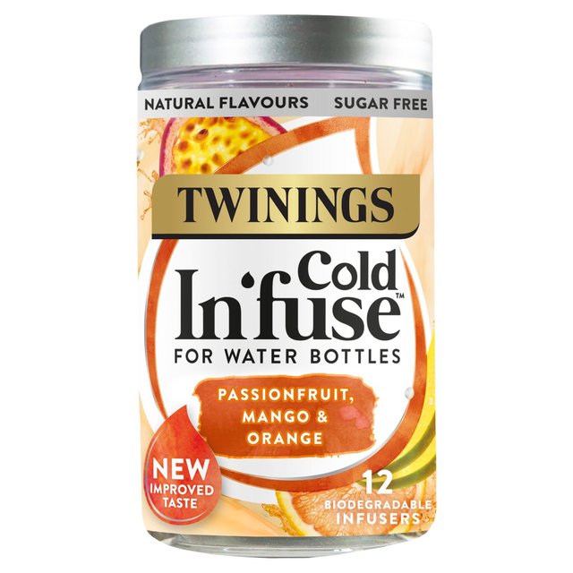 Twinings Cold In’fuse Passionfruit, Mango & Orange Infusers, 12 Per Pack